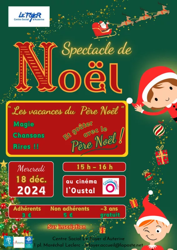 Spectacle de Noël/Centre Social le Foyer d'Auterive