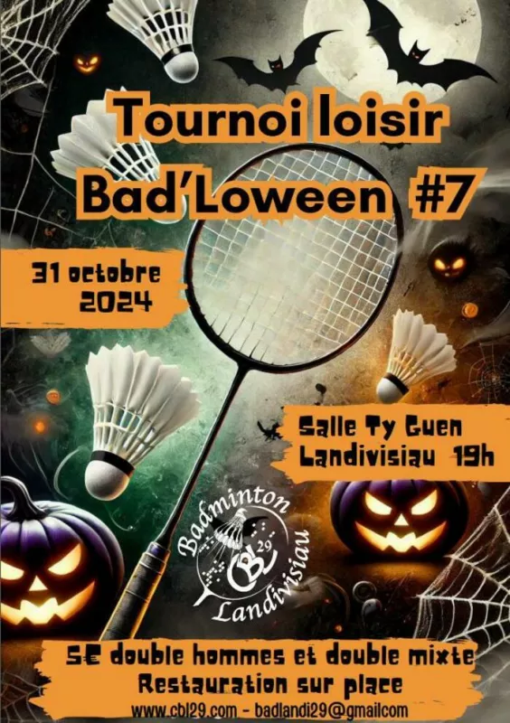 Badloween #7-Tournoi de Badminton Loisir