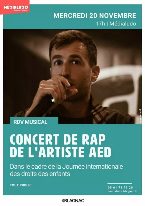 Concert de l'Artiste Rap Aed-Mercredi 20 Novembre