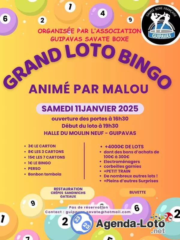 Loto de Guipavas Savate Boxe Animé par Malou de Brest