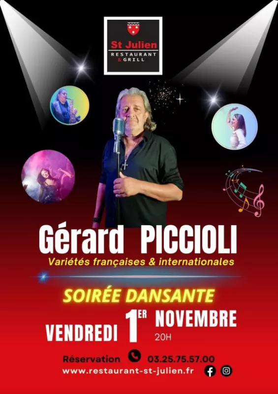 Concert : Gérard Piccioli/Soirée Dansante