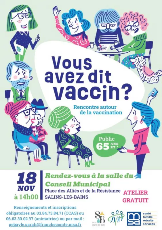 Atelier Gratuit «Vous Avez Dit Vaccin ?» Seniors