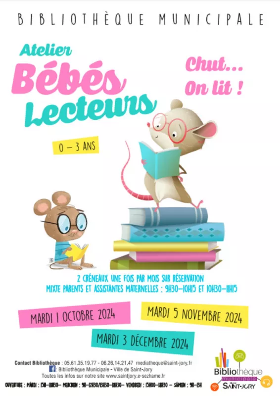 Atelier Bébé-Lecteurs-Mardi 5 Novembre