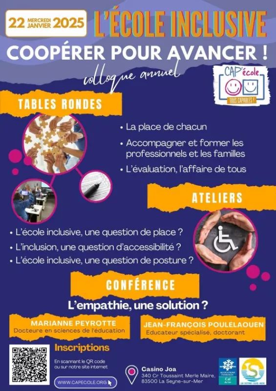 Colloque L’école Inclusive, Coopérer pour Avancer