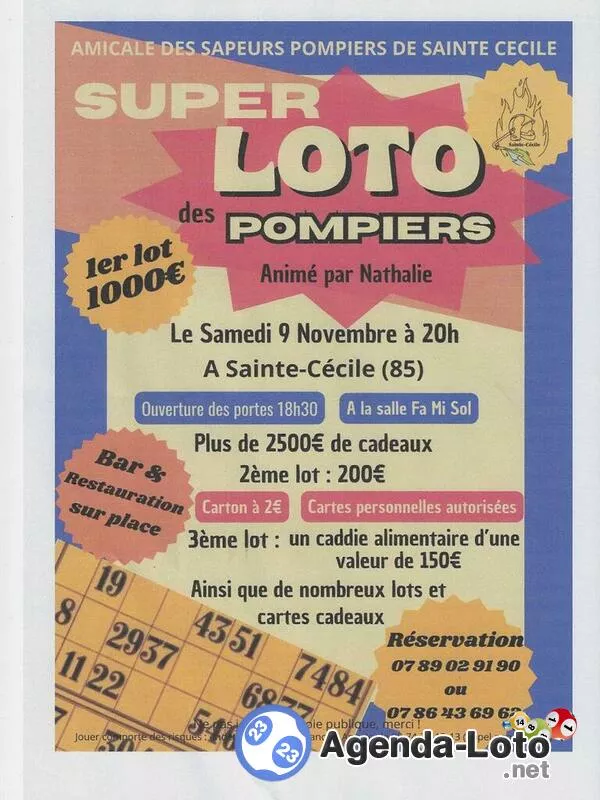 Super Loto Animé par Nathalie 90 Tirages