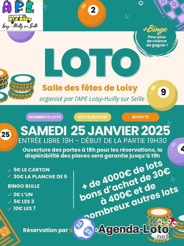 Loto de l'Ape Huilly sur Seille Loisy