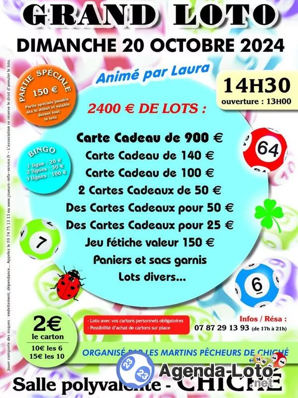 Grand Loto Martins Pecheurs de Chiche