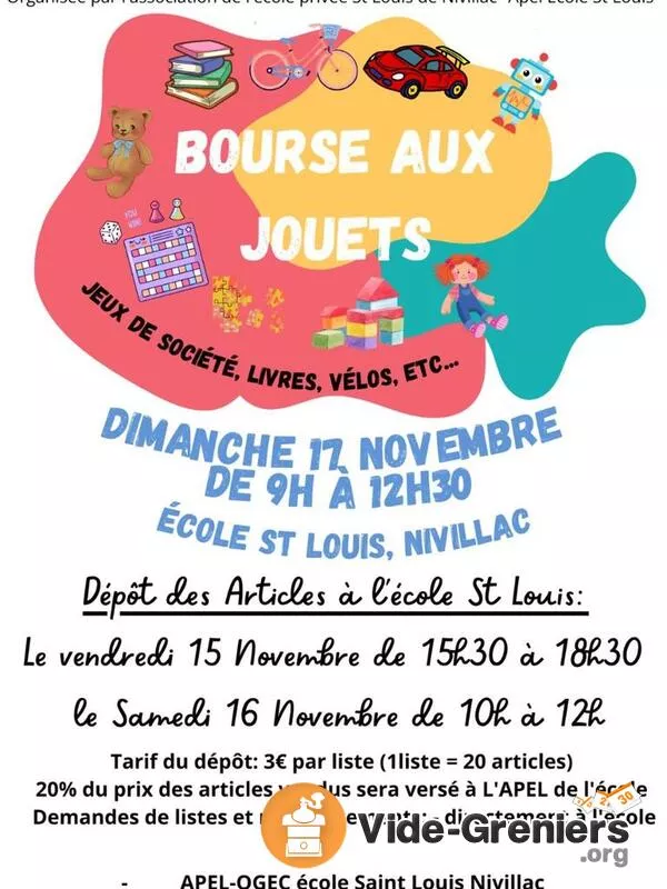 Bourse Aux Jouets Ecole Saint-Louis Nivillac