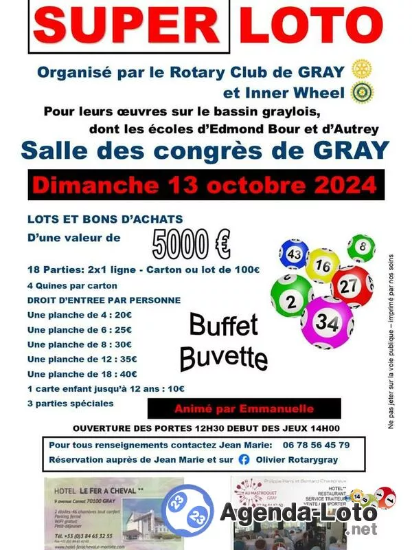 Super Loto du Rotary Club de Gray