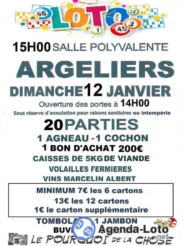 Loto du Pourquoi de la Chose d'Argeliers