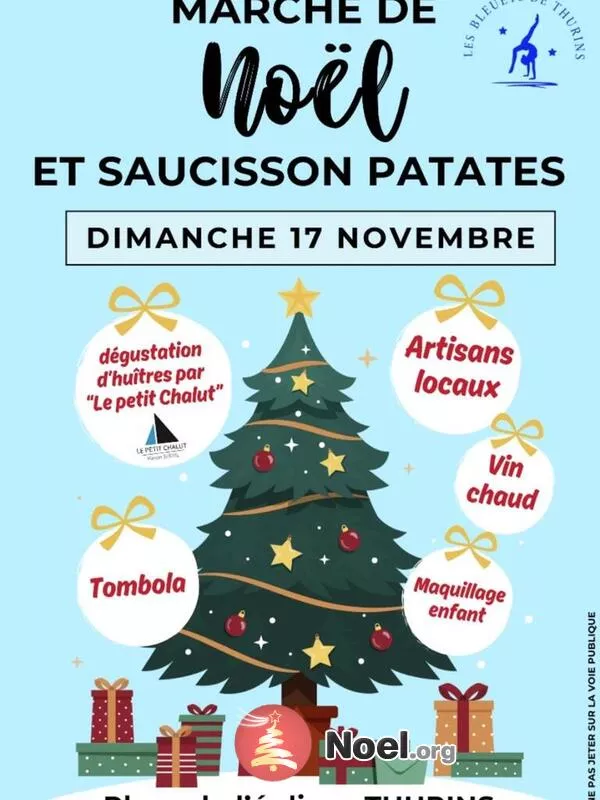 Marché de Noël-Saucisson Patates