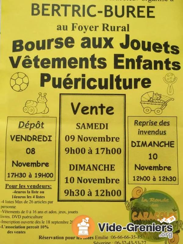 Bourse Aux Jouets, Vêtements et Puériculture