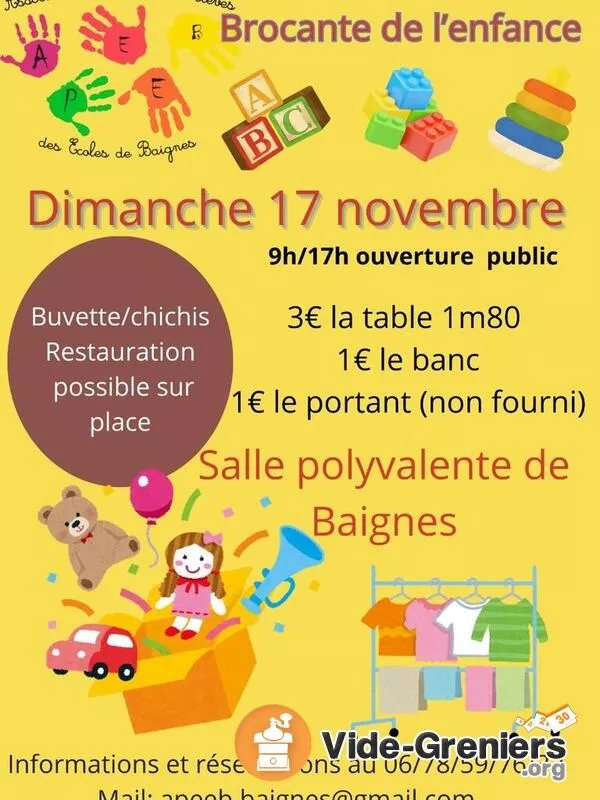 Brocante de l'Enfance