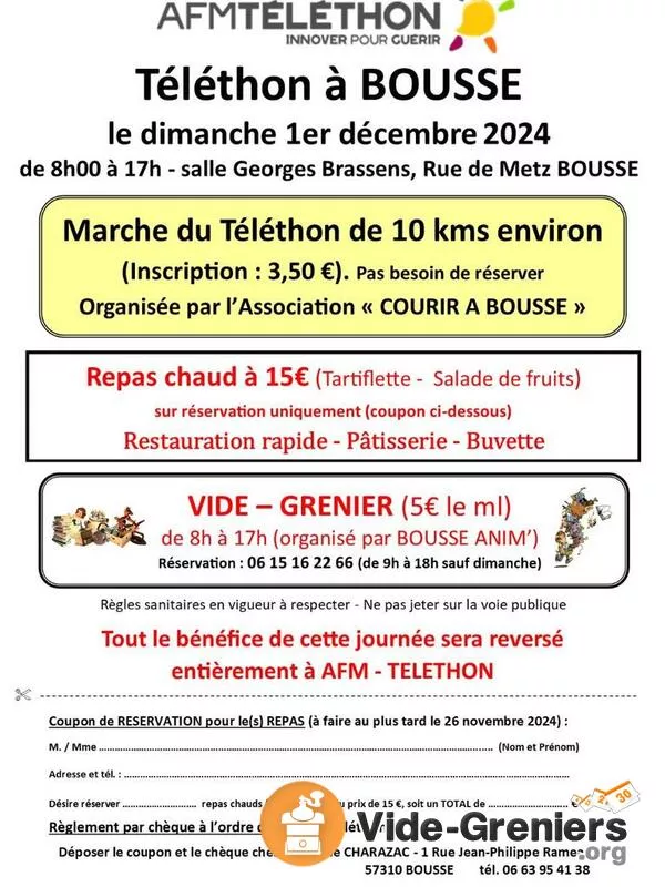 Vide-Grenier Dutéléthon Bousse