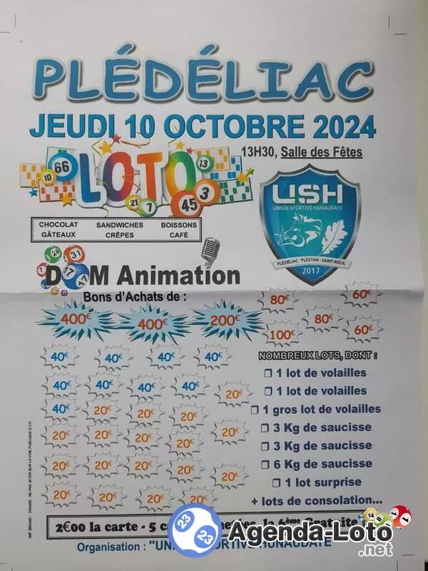 Super Loto Ush Plédéliac Animé : Dom Animation