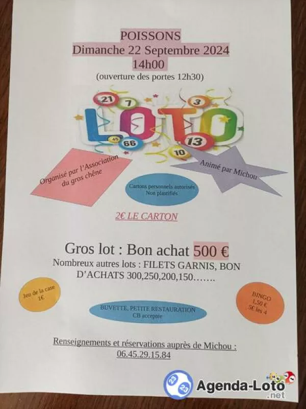 Loto Association du Gros Chene Epizon