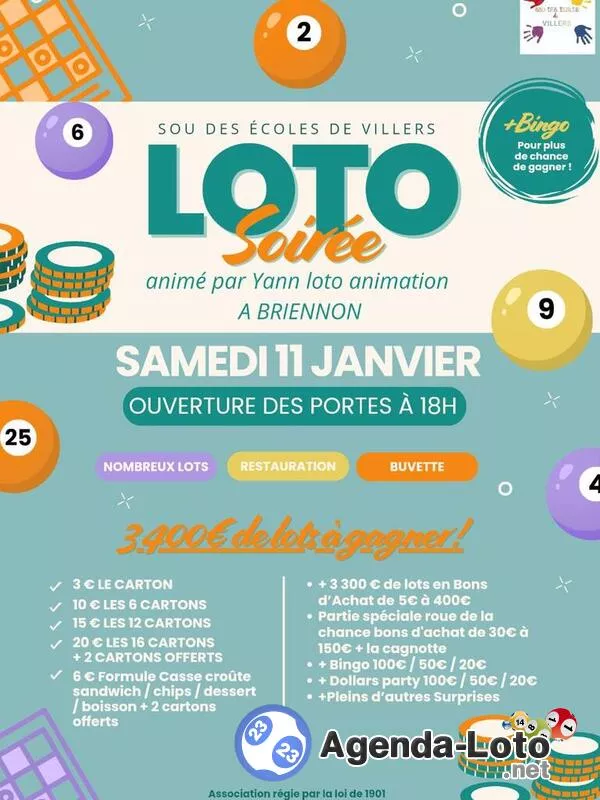 Super Loto du Sou des Écoles de Villers