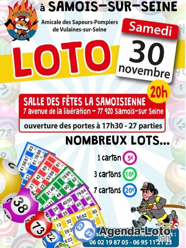 Loto Sapeurs Pompiers de Vulaines sur Seine