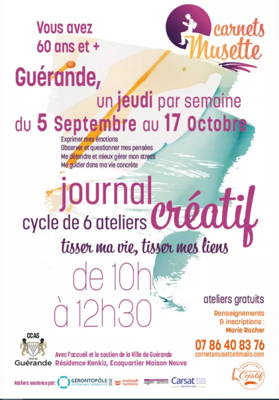 Cycle d'Ateliers-Carnets Musette