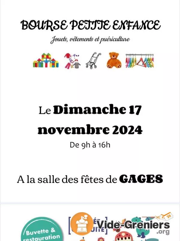 Bourse Petite Enfance Ape de Gages