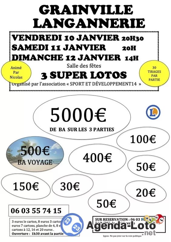 Super Loto Spécial Ba Animé par Nicolas