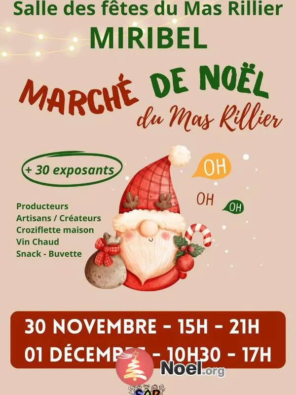 Marché de Noël du Mas Rillier