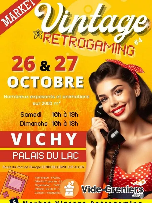 Market Vintage et Retrogaming de Vichy