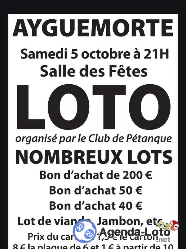 Loto de la Pétanque