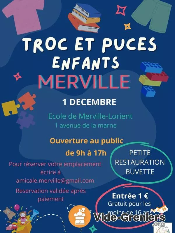 Troc et Puces Spécial Enfants de l'Amicale Merville