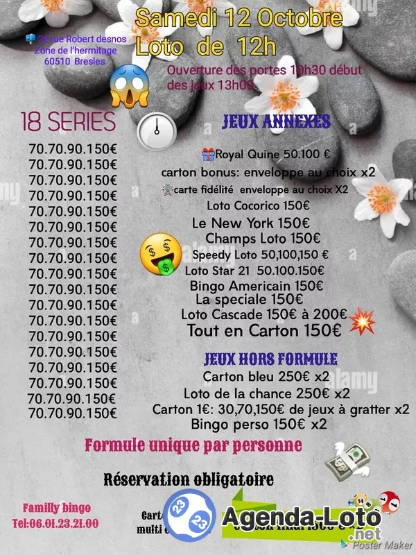 Loto 12H Bresles Familly Bingo