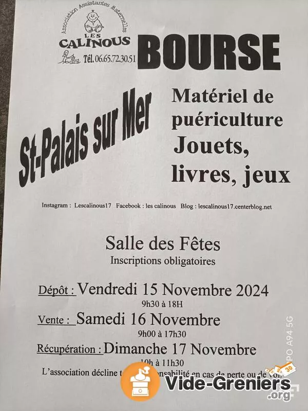 Bourse Jouets,Jeux Livres , Articles de Puériculture