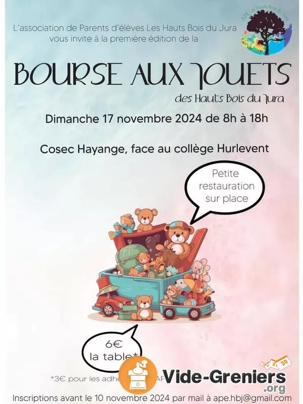 Bourse Aux Jouets, à la Puériculture et Aux Vetements Enfant