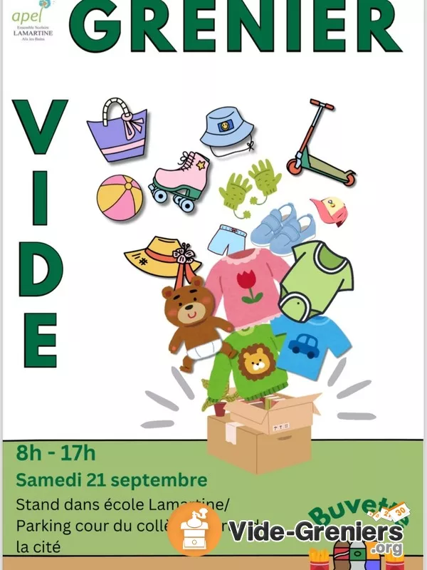 Vide Grenier de l'Apel du Groupe Scolaire Lamartine