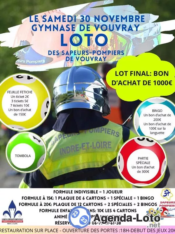 Super Loto Pompier Vouvray Anime par Philippe Animation