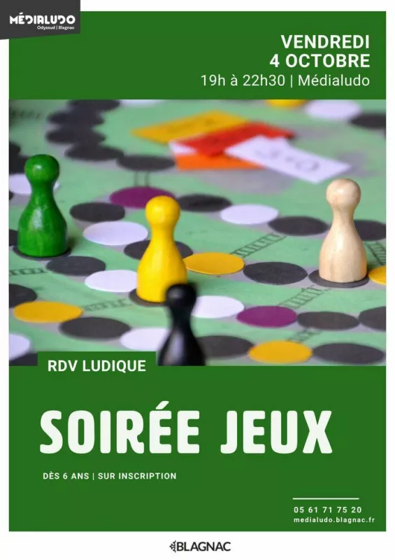 Soirée Jeux-Vendredi 4 Octobre