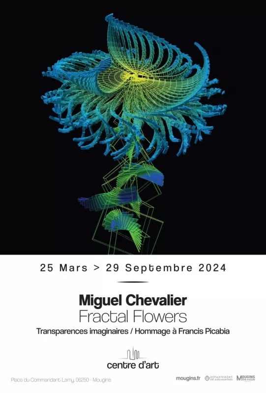 Miguel Chevalier-Fractal Flowers