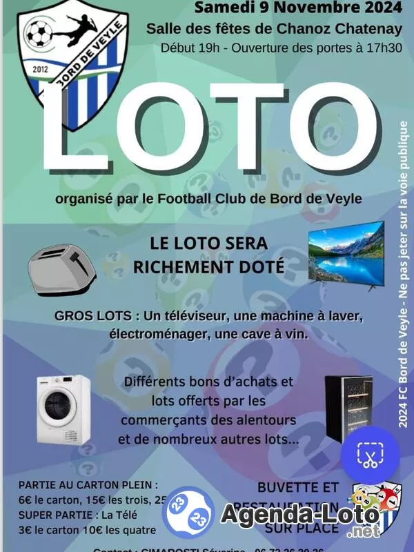 Loto Organisé par le Fcbv