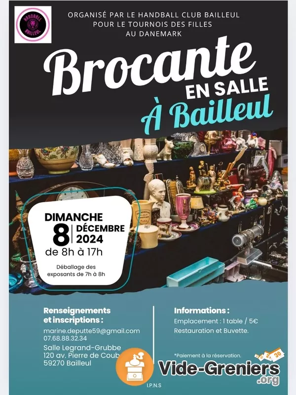 Brocante en Salle Bailleul