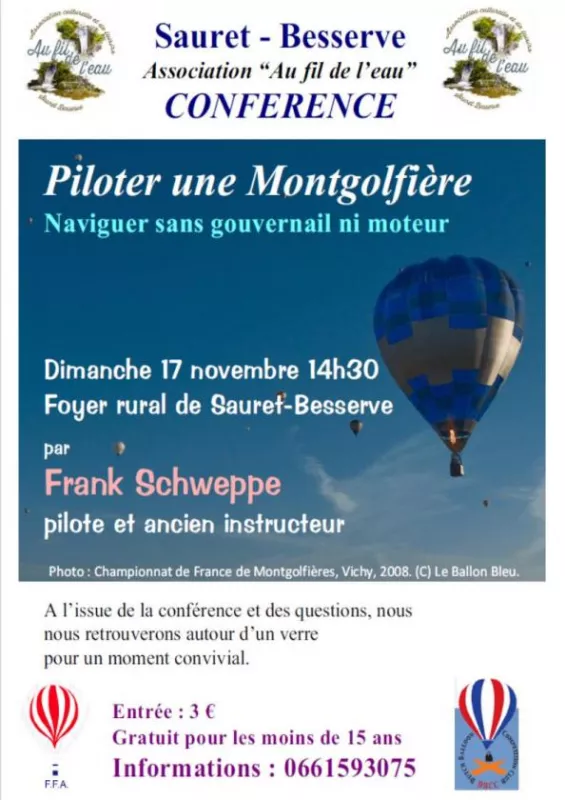 Conférence Piloter une Montgolfière