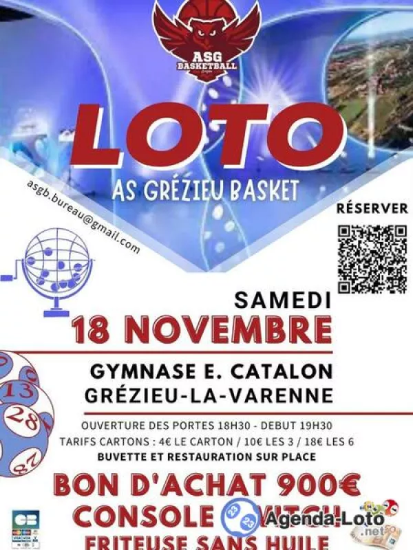 Loto de l'As Grézieu Basket