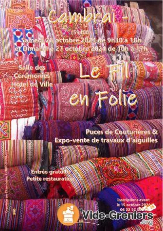 Le Fil en Folie-Puces de Couturières et Expo-Vente