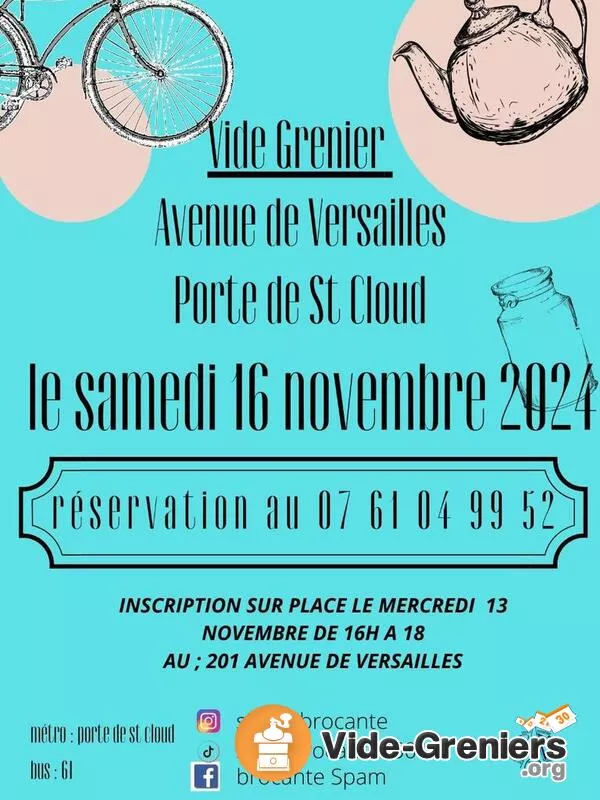 Vide Grenier Saint Cloud Av de Versailles