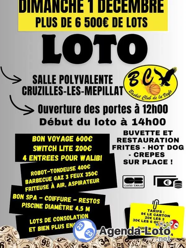 Loto du Basket Club de la Veyle