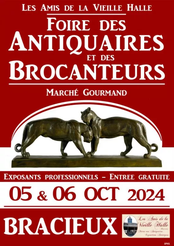 Foire Aux Antiquaires Brocanteurs, Marché Gourmand