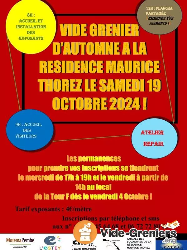 2É Vide Grenier de la Résidence Maurice Thorez avec Plancha