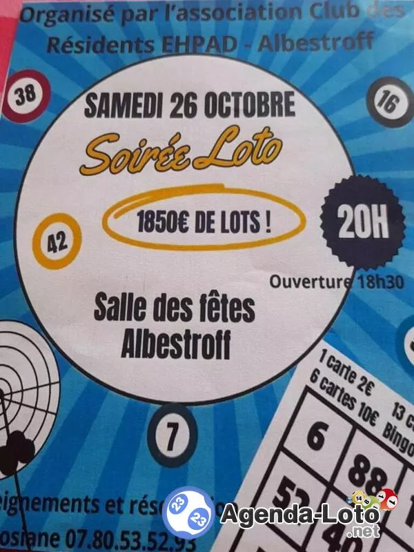 Loto par L Association Club Résidents Ehpad Albestroff Animé