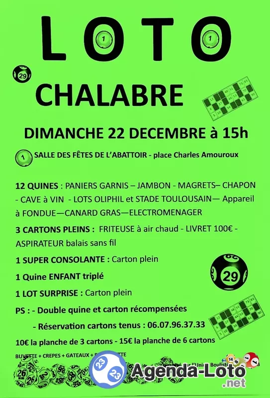 Loto de la Pétanque de Chalabre