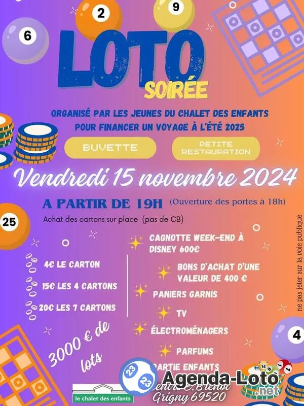 Loto du Chalet des Enfants