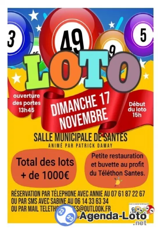 Loto du Telethon Santes