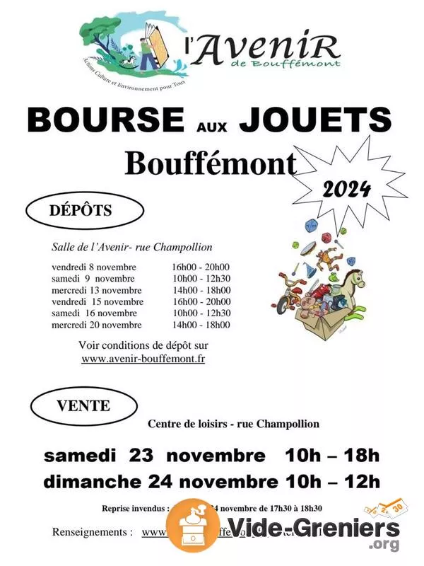 Bourse Aux Jouets Bouffemont 2024